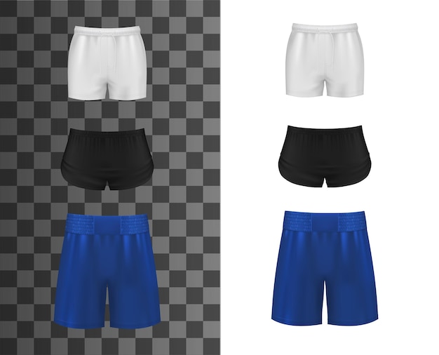 Athletic shorts, realistic clothes or sport pants