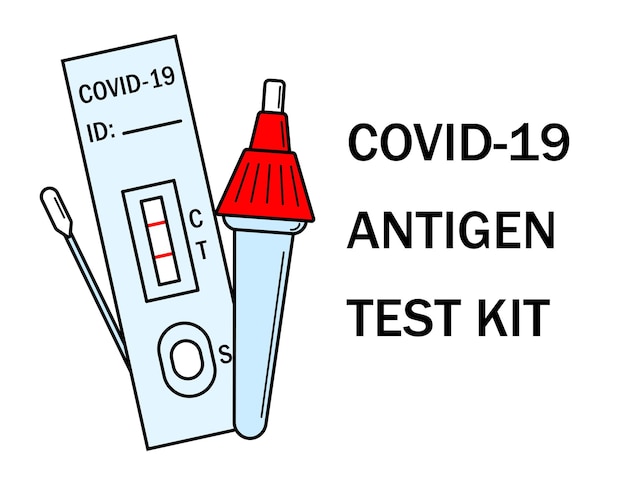 Atk covid rapid antigen test kit instruction illustration Omicron epidemic personal PCR express test