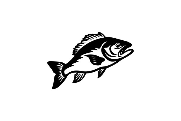 Vector atlantic cod fish icon