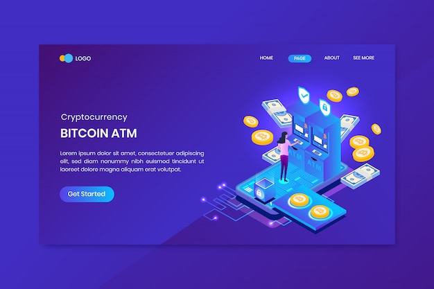 ATM Bitcoin Analysis Landing Page Template