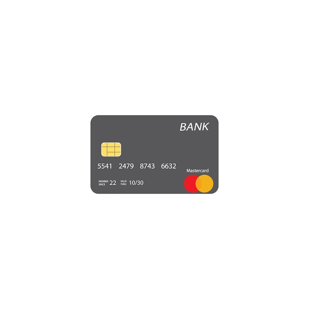 Vector atm card icon template vector