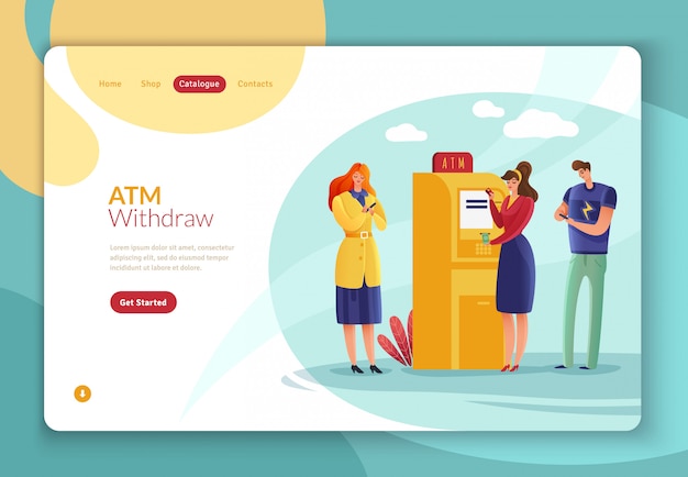 ATM payments people landing page.