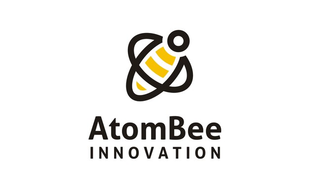 Atom and Bee logo design