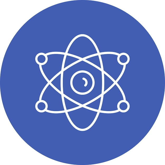 Atom icon vector image Can be used for Research and Science