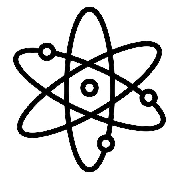 Atom icon vector image Can be used for Virtual Lab