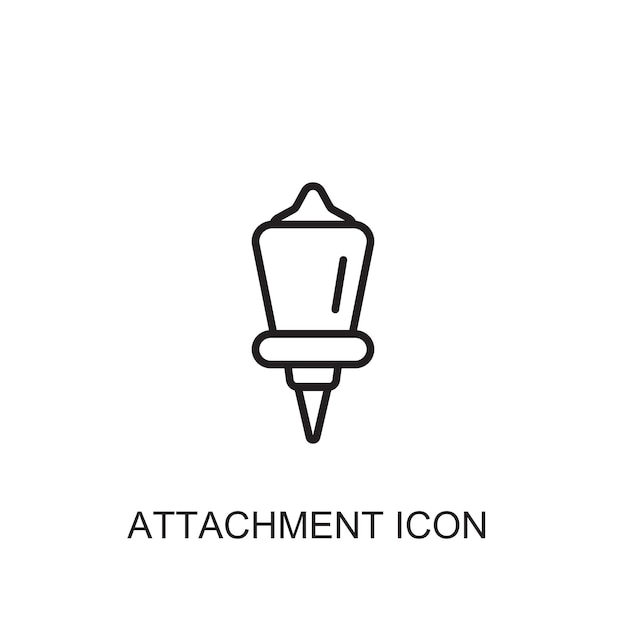 Attachment vector icon icon