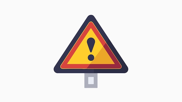 Attention Caution Danger Sign Vector Icon Illustration