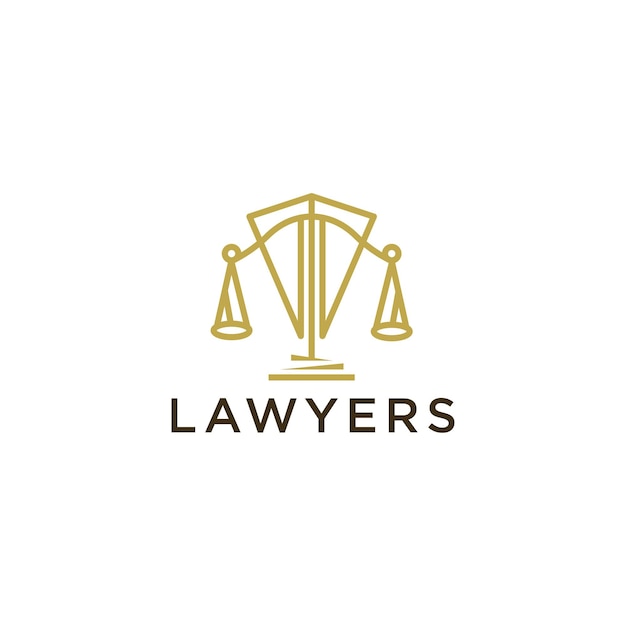 attorney and law logomodern designabstract stylevector illustration