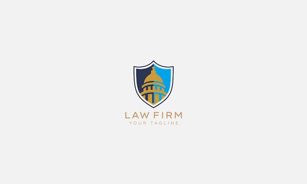 Attorney and lawyers logo design vector template