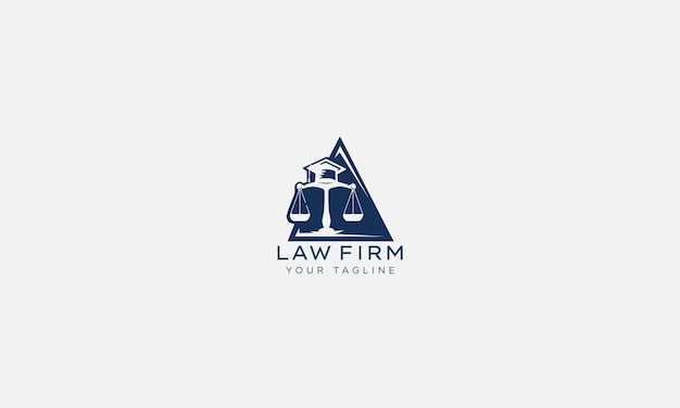 attorney and lawyers logo design vector template