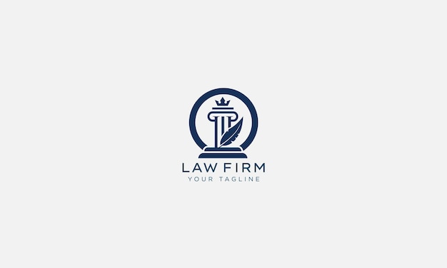 attorney and lawyers logo design vector template