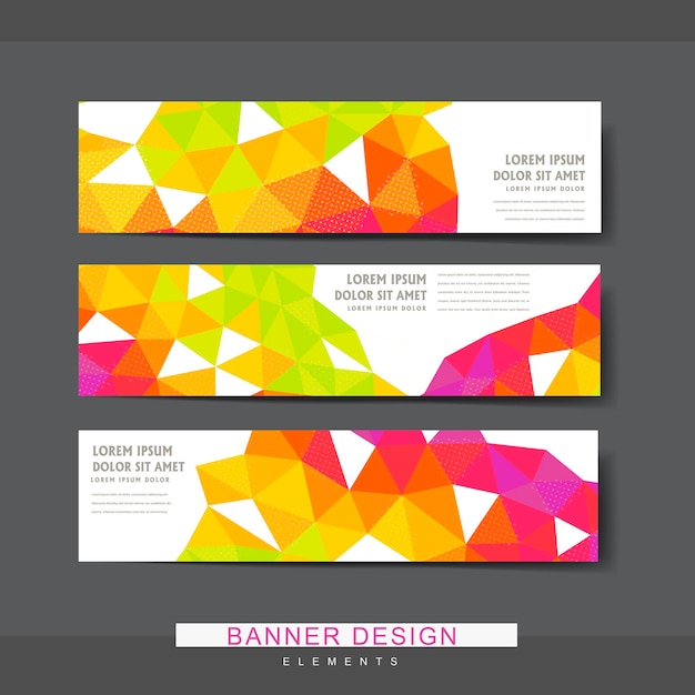 Attractive banner template design