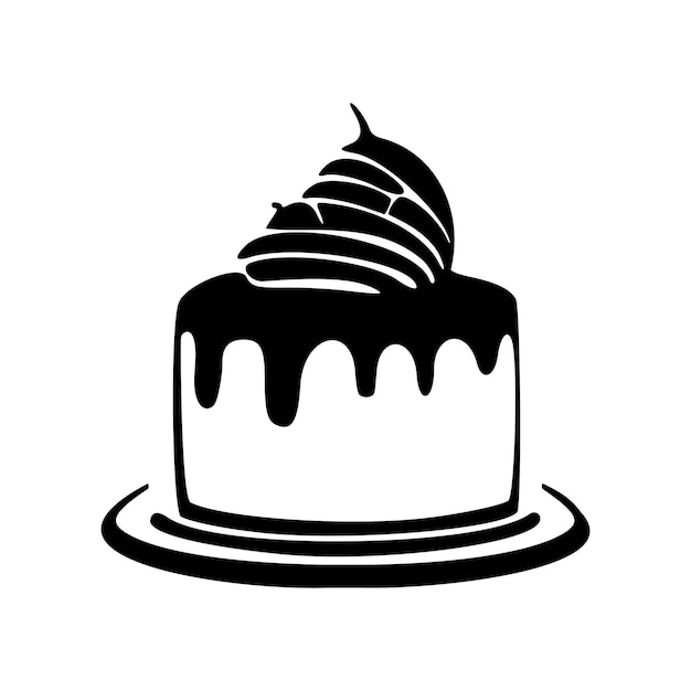 Attractive cake logo Good for prints and tshirts