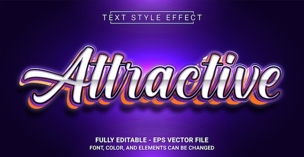 Attractive Text Style Effect Editable Graphic Text Template