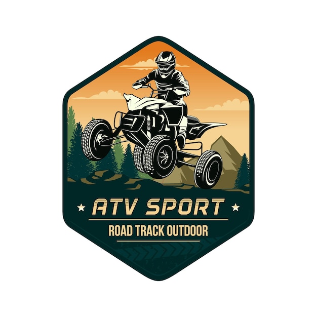 ATV logo vector ATV Jump Illustration Logo Inspiration Vector