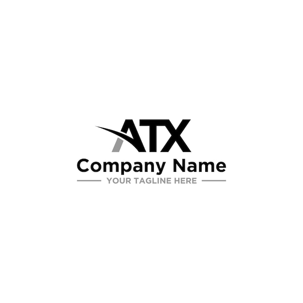 ATX modern initial logo design