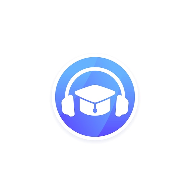 Audio course icon for apps