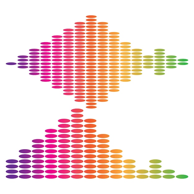 Audio technology music sound waves vector icon illustration