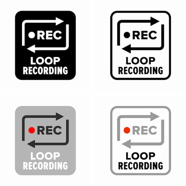 Audio and video continuous loop recording process