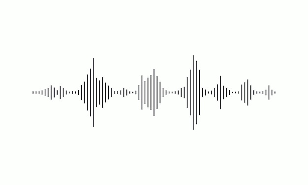 Audio waves as equalizer Background, Signal wave vector