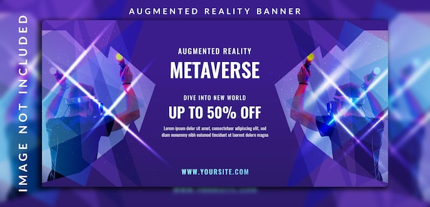 Augmented reality banner design template