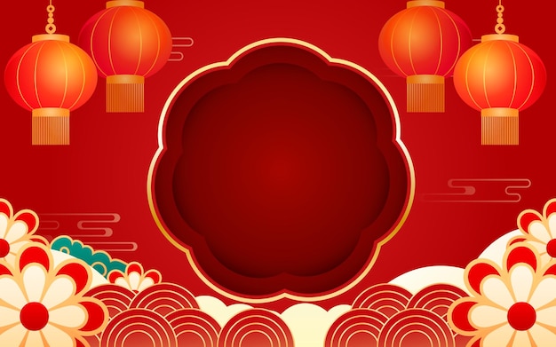 August 15th Mid-Autumn Festival, traditional Chinese festival with moon and lanterns