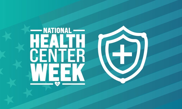 Vector august is national health center week is observed every year august raise awareness background ba