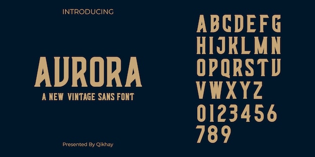 Aurora Vintage Font