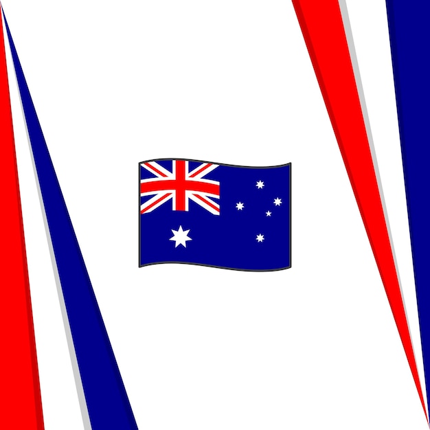 Australia Flag Abstract Background Design Template Australia Independence Day Banner Social Media Post Australia Flag