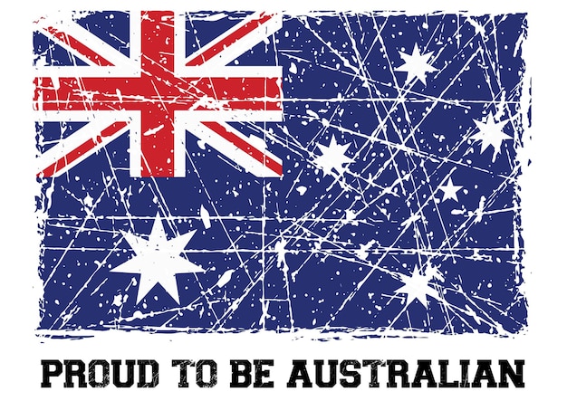 australian grunge flag texture background