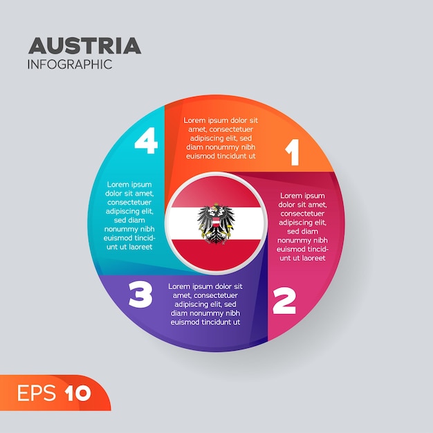 Austria Infographic Element