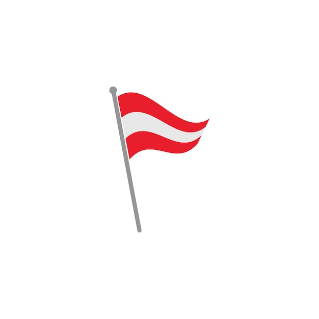 Austrian flag vector illustration design template