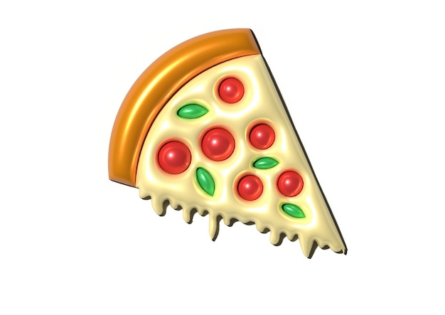 Authentic Italian Pizza melting Vector Art