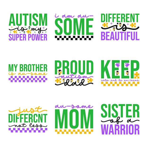 Autism retro svg design and digital download