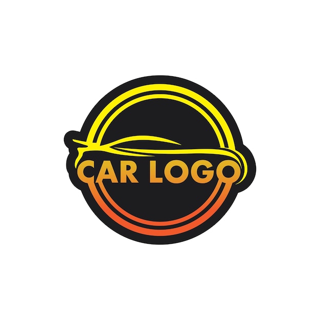 Auto car logo design with concept sports car vehicle icon silhouetteVector illustration design template