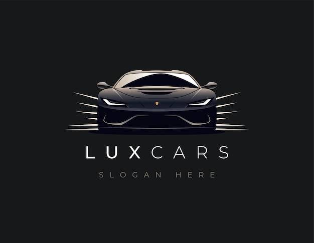 Vector auto car premium dealer logo emblem design sports luxury car icon motor vehicle dealership badge