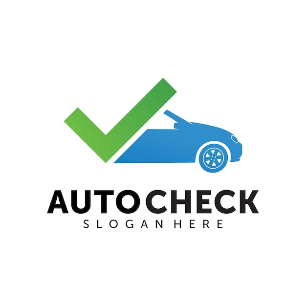 Auto Check logo design template