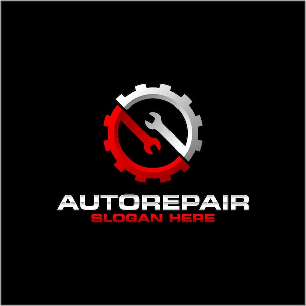 Auto repair automotive logo template design