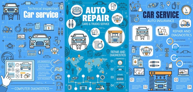 Auto repair car mechanic maintenance service