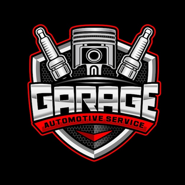 Auto repair and garage logo template for automotive industry