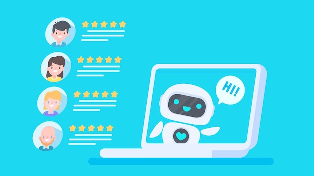 Auto reply system with intelligent robots provide information and help customers with problems