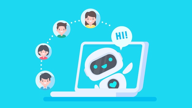 Auto reply system with intelligent robots provide information and help customers with problems