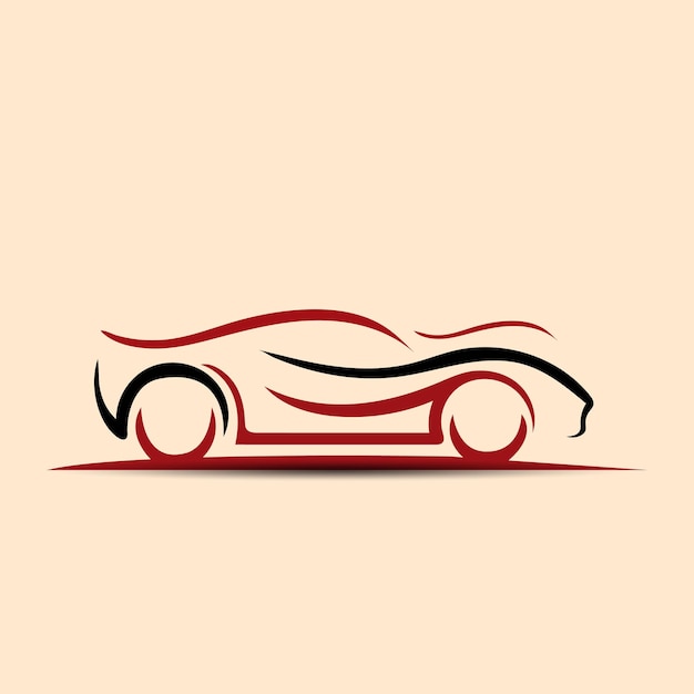 Auto speed car logo design.