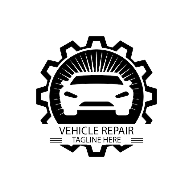 Auto and vehicle repair service logo