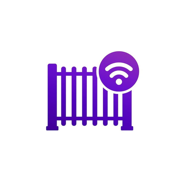 automatic gate icon vector design