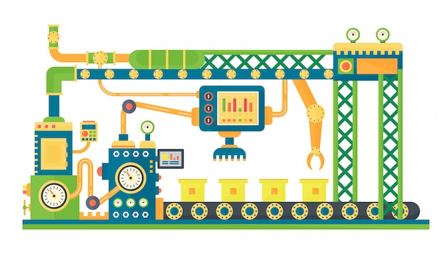 Vector automatic stock robots conveyor belt