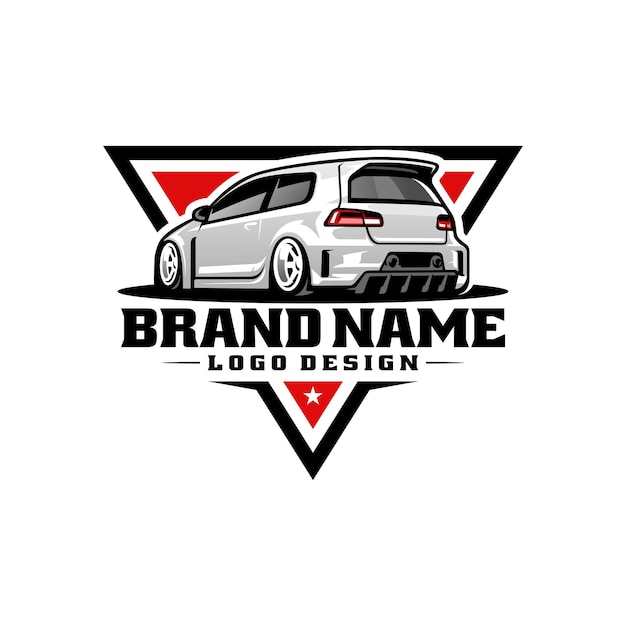 automotive and car garage with emblem logo vector