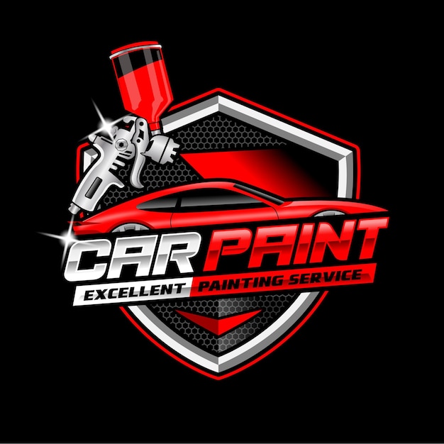 Automotive car paint logo template