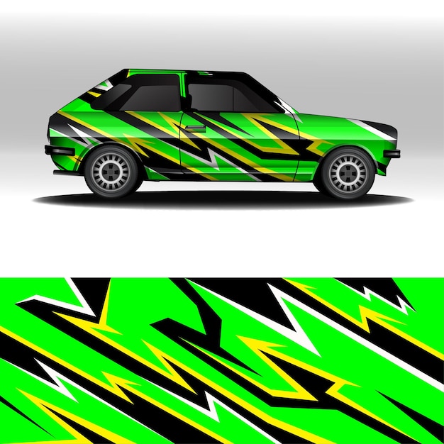 Automotive car wrap designs template vector editable