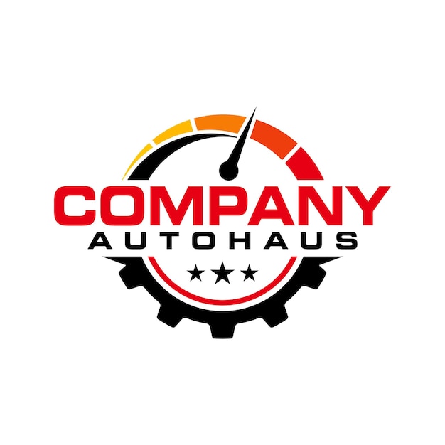 automotive gear repair logo